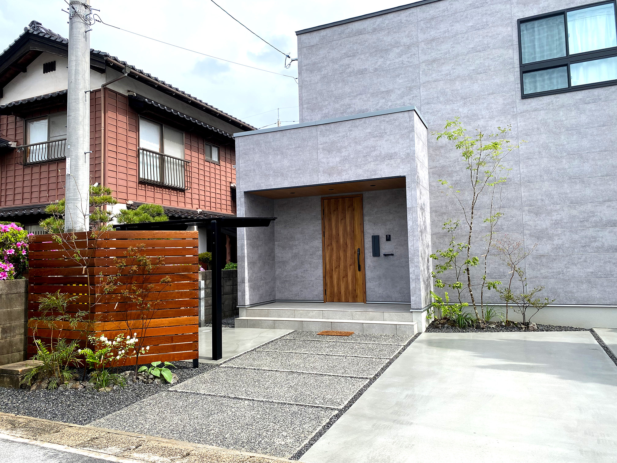 米子市A様邸植栽・外構工事