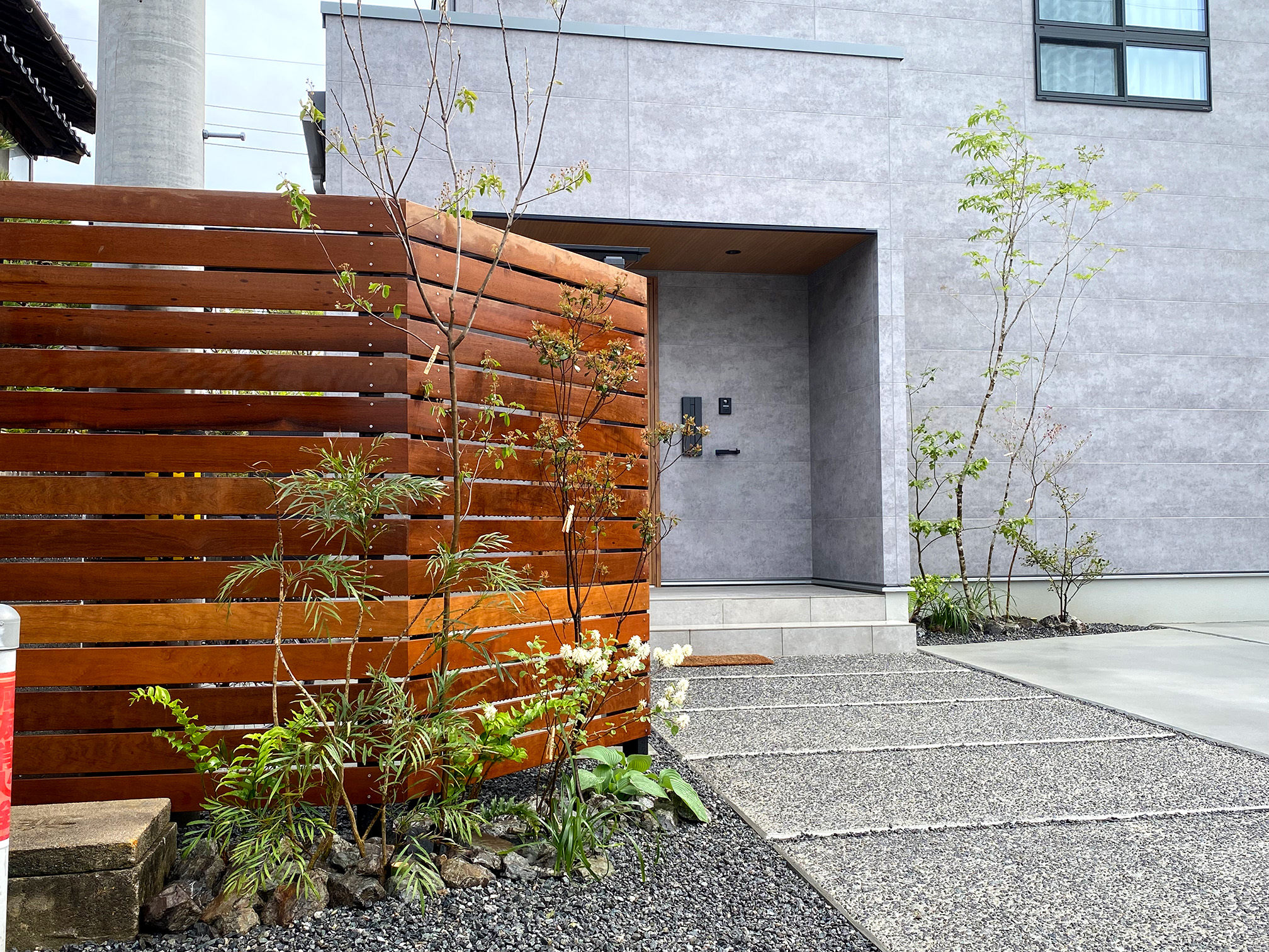 米子市A様邸植栽・外構工事